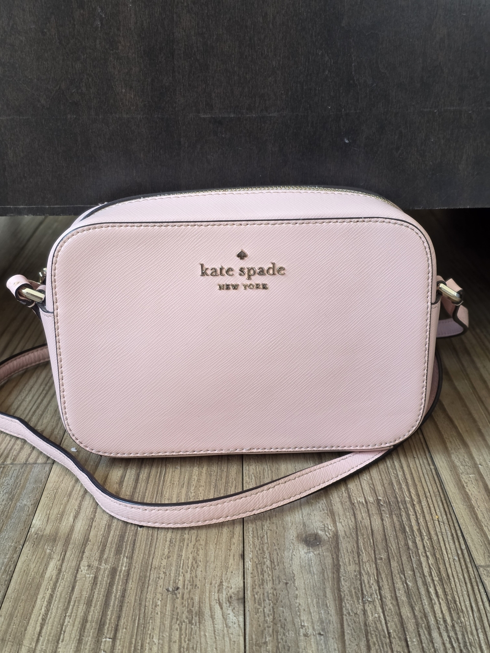 kate spade Pink Saffiano Crossbody Camera Bag